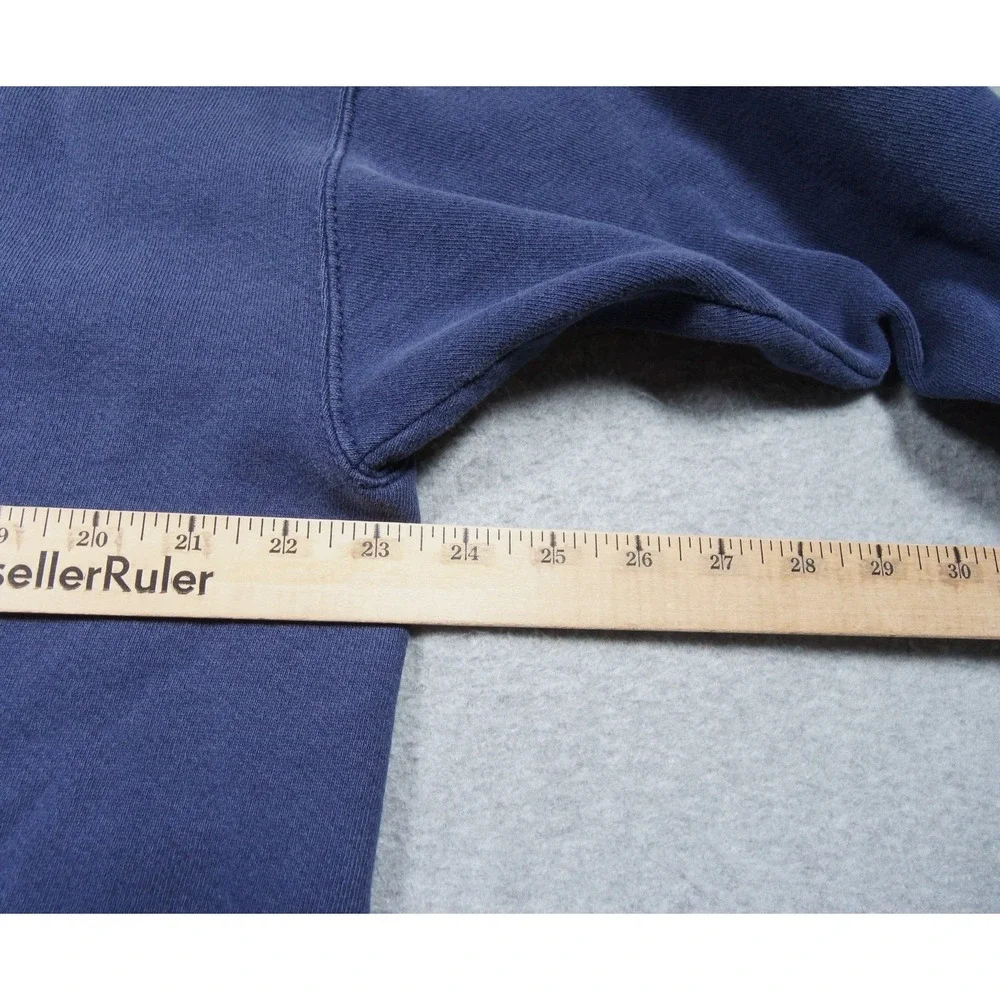 Vintage Adidas Sweatshirt Mens Medium Blue Crewneck Pullover Embroidered Logo
